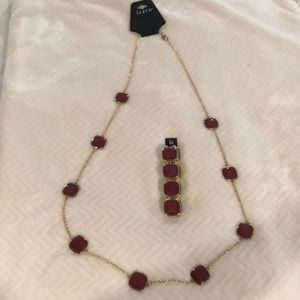 Izaro Necklace with matching elastic bracelet-NWT
